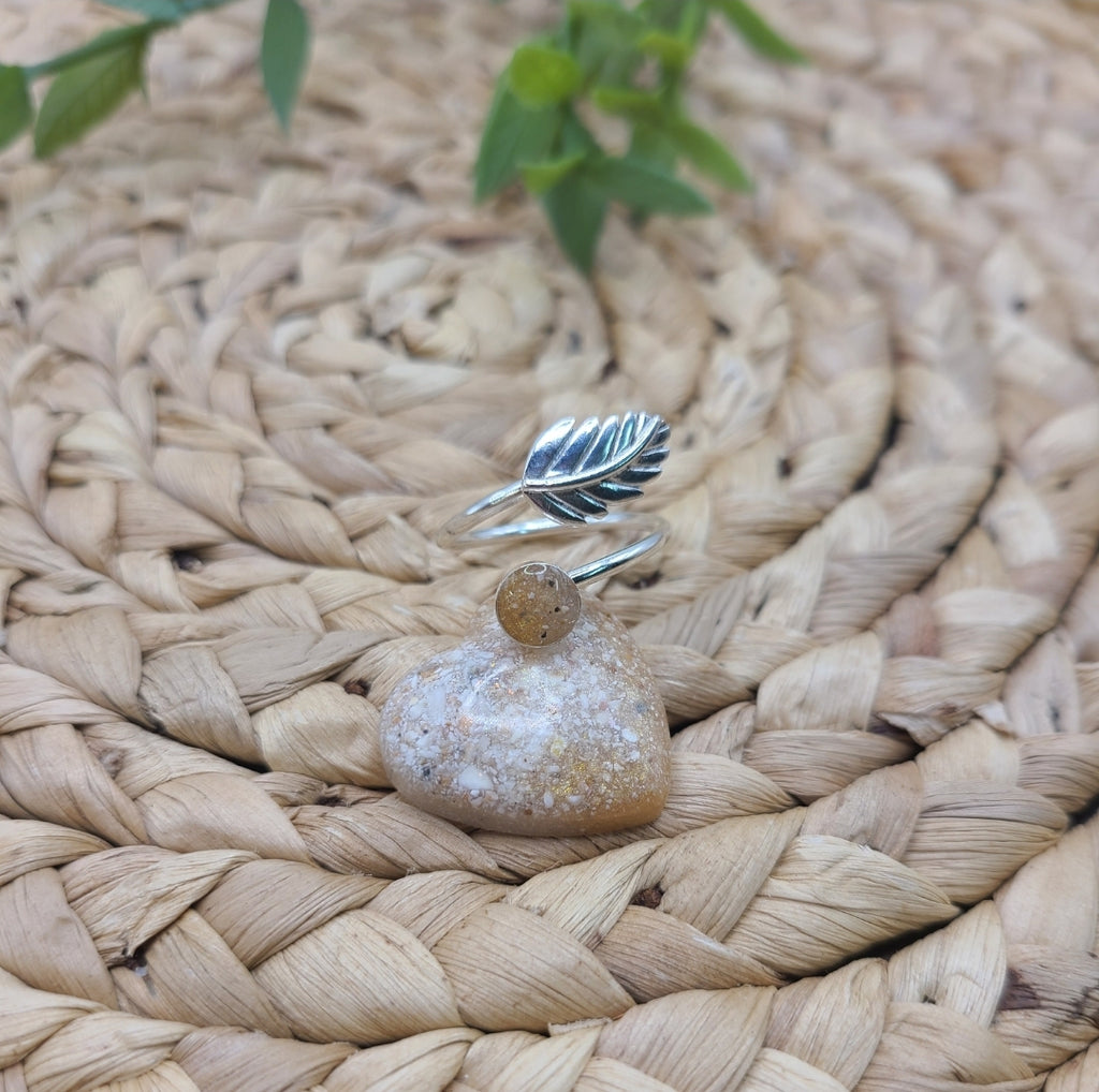 Ring with ashes - Cremation Ash Jewelry